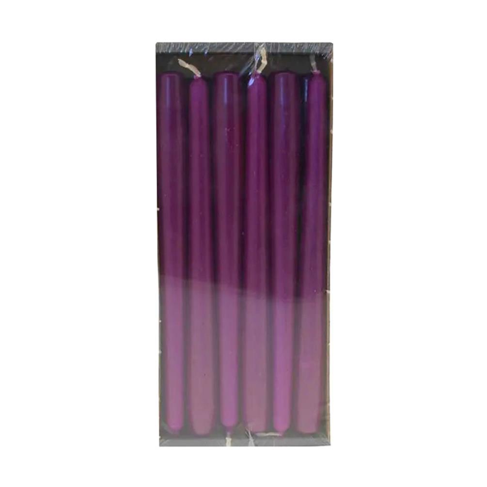 Bolsius Purple Tapered Candle 25cm (Pack of 12) £11.69